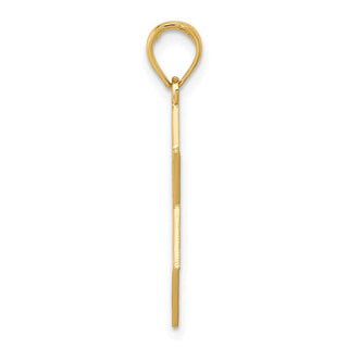 14k Yellow Gold Star Of David with Menorah Pendant