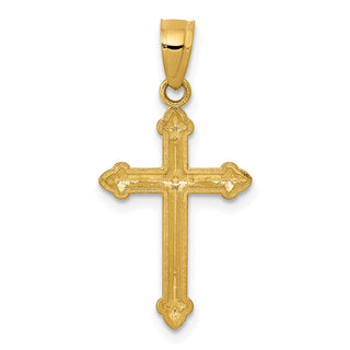 14k Yellow Gold Passion Cross Pendant C4474