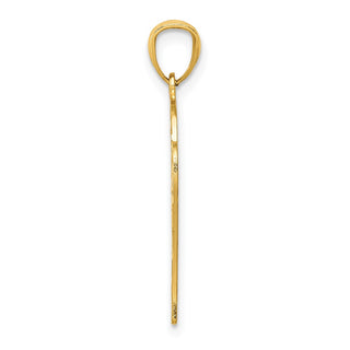 14k Yellow Gold Basketball Pendant C4504