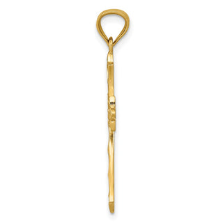 14k Yellow Gold Cross Pendant C4510