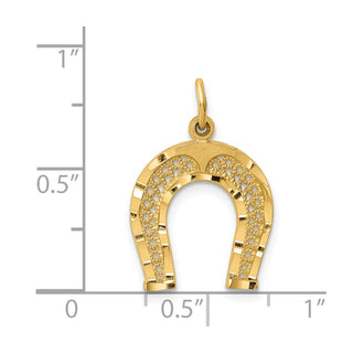 14k Yellow Gold Horseshoe Charm C453