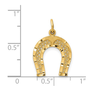 14k Yellow Gold Horseshoe Charm C453