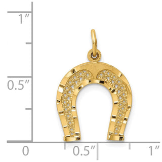 14k Yellow Gold Horseshoe Charm C453