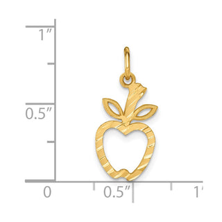 14k Yellow Gold Apple Charm C459