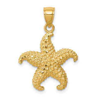 14k Yellow Gold Starfish Pendant C4610
