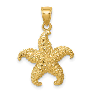 14k Yellow Gold Starfish Pendant C4610