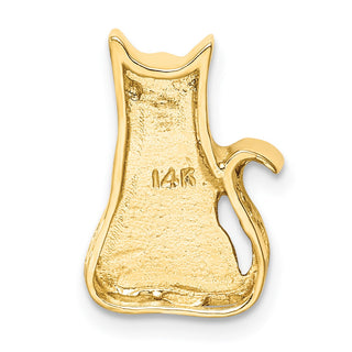 14k Yellow Gold Cat Slide