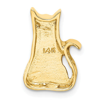 14k Yellow Gold Cat Slide