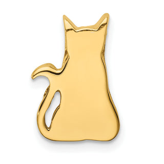 14k Yellow Gold Cat Slide