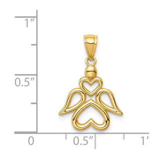 14k Yellow Gold Angel Pendant C4659