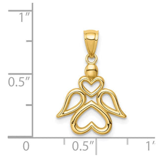 14k Yellow Gold Angel Pendant C4659