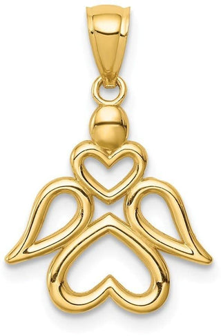 14k Yellow Gold Angel Pendant C4659