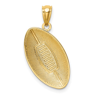 14k Yellow Gold Football Pendant C4689