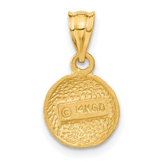 14k Yellow Gold Basketball Pendant C47