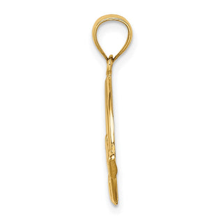 14k Yellow Gold Claddagh Pendant