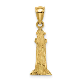 14k Yellow Gold Lighthouse Pendant C4727