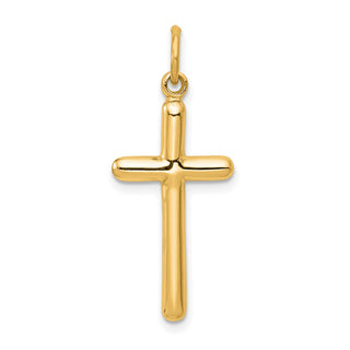 14k Yellow Gold Cross Charm
