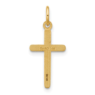 14K Yellow Gold Cross Pendant C4834