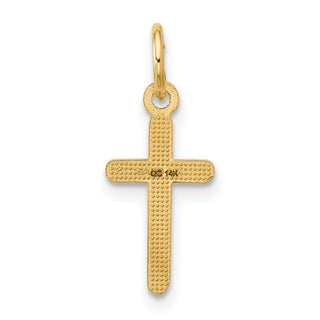 14K Yellow Gold Cross Pendant C4835