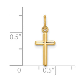 14K Yellow Gold Cross Pendant C4835
