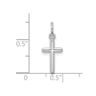 14k White Gold Cross Pendant C4835W