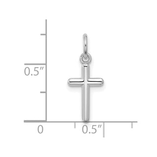 14k White Gold Cross Pendant C4835W