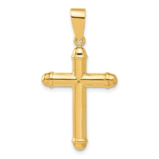 14K Yellow Gold Polished Cross Pendant C4939