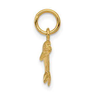 14k Yellow Gold Dolphin Pendant C502