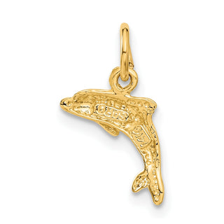 14k Yellow Gold Dolphin Pendant C502