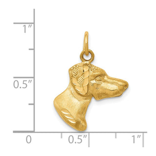 14k Yellow Gold Dog Charm C524