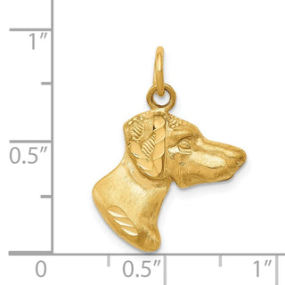 14k Yellow Gold Dog Charm C524