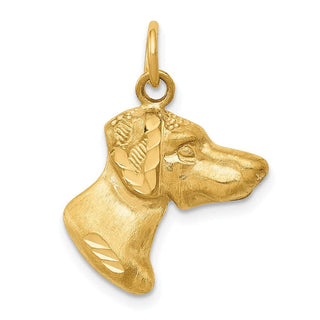 14k Yellow Gold Dog Charm C524
