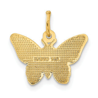 14k Yellow Gold Butterfly Charm C537
