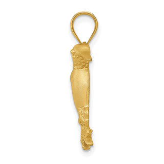 14k Yellow Gold Hummingbird Pendant