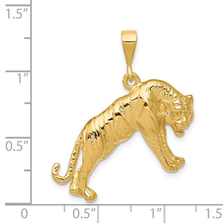 14k Yellow Gold Tiger Charm C550