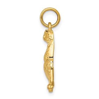 14k Yellow Gold Cheetah Charm