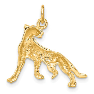 14k Yellow Gold Cheetah Charm