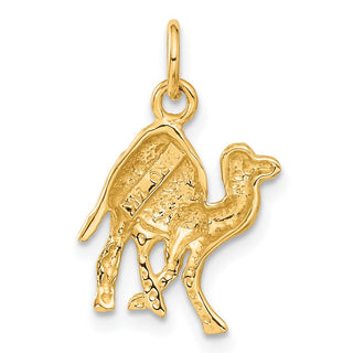 14k Yellow Gold Camel Charm
