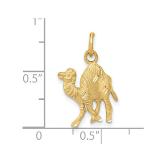 14k Yellow Gold Camel Charm