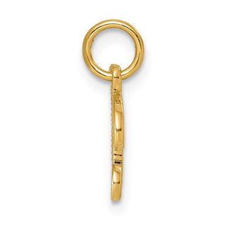 14k Yellow Gold Casted Initial B Charm