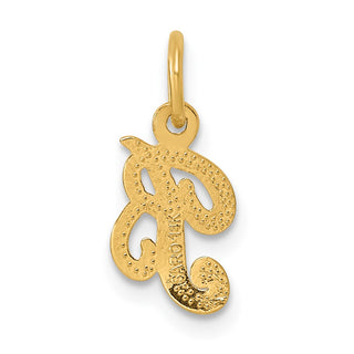 14k Yellow Gold Casted Initial B Charm
