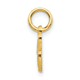 14k Yellow Gold Casted Initial K Charm