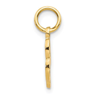 14k Yellow Gold Casted Initial L Charm