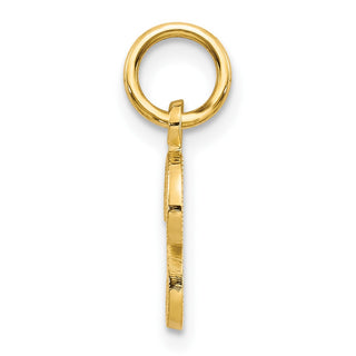 14k Yellow Gold Casted Initial P Charm