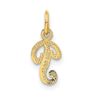 14k Yellow Gold Casted Initial P Charm