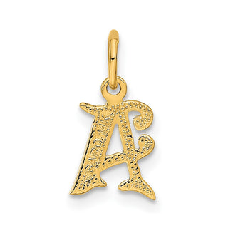 14k Yellow Gold Initial A Charm C565A