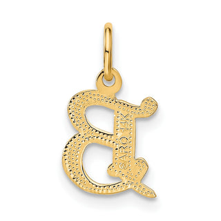 14k Yellow Gold Initial B Charm C565B