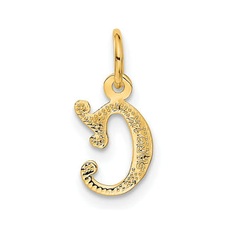 14k Yellow Gold Initial C Charm C565C