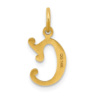 14k Yellow Gold Initial C Charm C565C