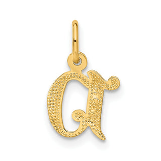 14k Yellow Gold Initial D Charm C565D